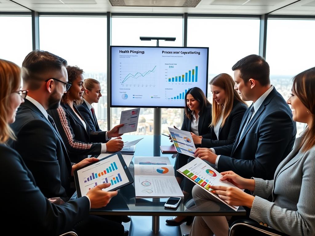Comparação de preços e taxas do plano de saúde empresarial