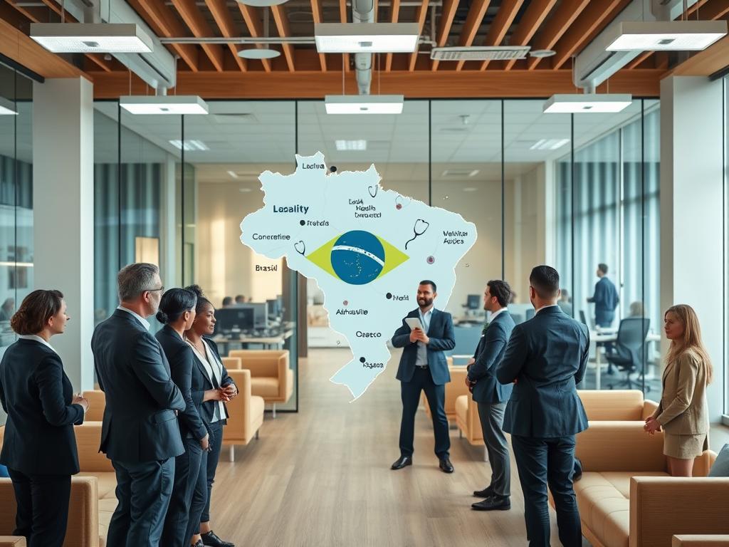 Atuação regional e rede credenciada de saúde