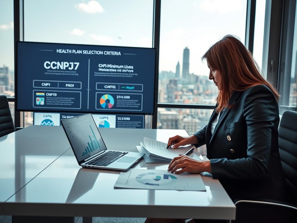 critérios seleção CNPJ número mínimo vidas