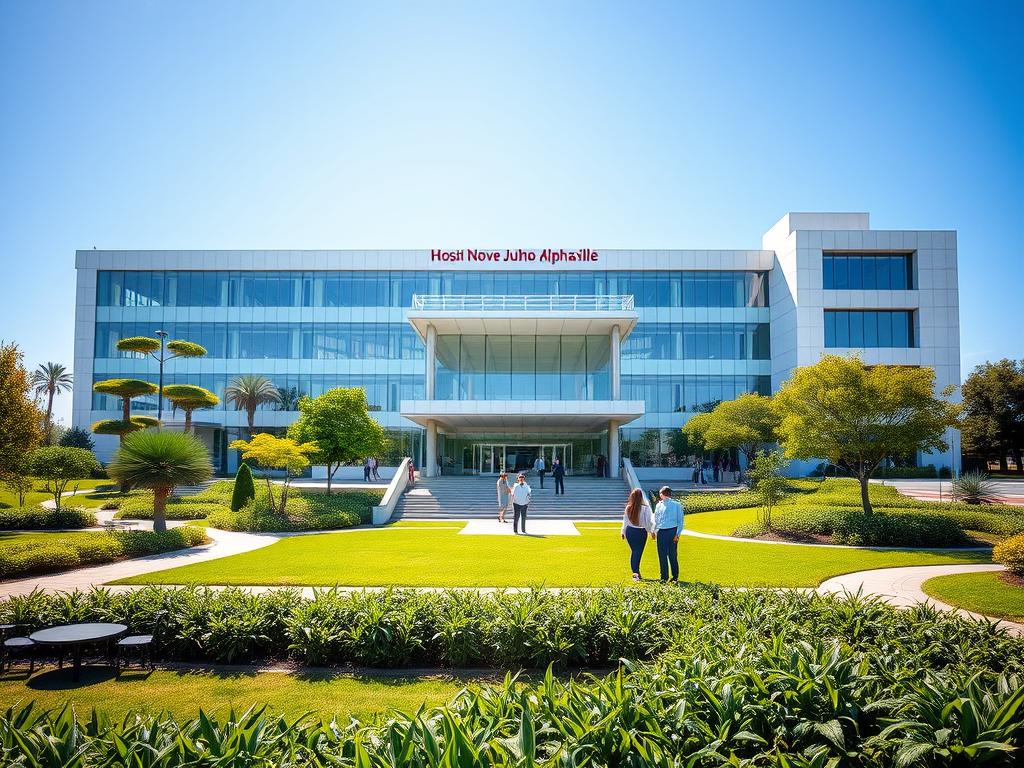 estrutura hospitalar moderna