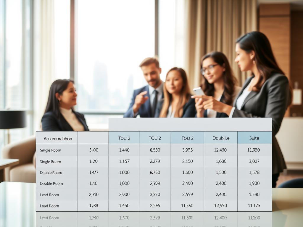 comparativo preços opções acomodação