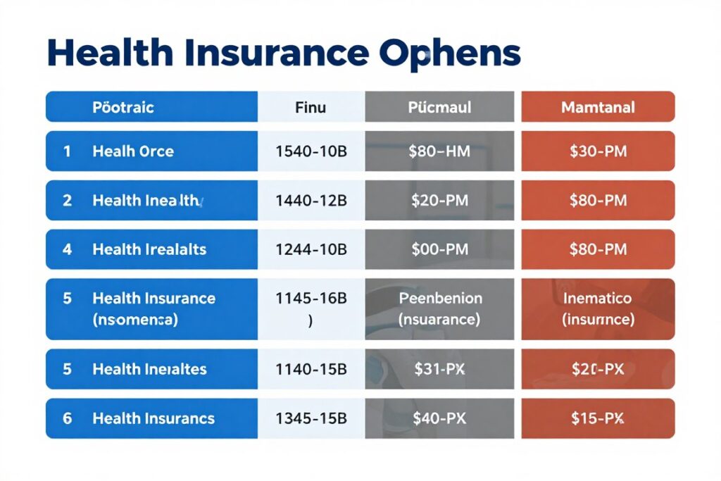 comparação entre diferentes planos de saúde
